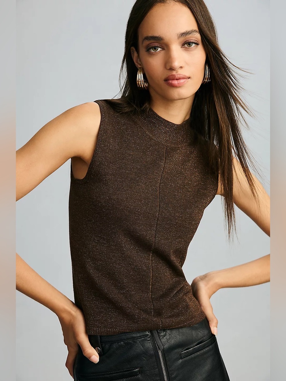 Paige Eliza Tank Bronze Sparkle Large